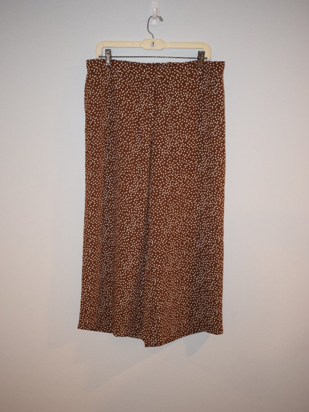 JJill medium wearever collection wide leg polka dot pants